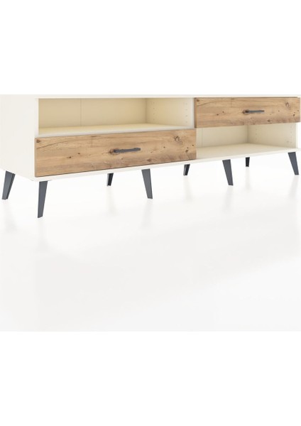Hyperion Tv Ünitesi Tek Raflı 2 Çekmeceli 176X44X51 Aytaşı-Aytaşı/çam fiyatları