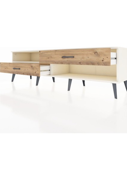 Hyperion Tv Ünitesi Tek Raflı 2 Çekmeceli 176X44X51 Aytaşı-Aytaşı/çam fırsatları