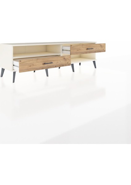 Hyperion Tv Ünitesi Tek Raflı 2 Çekmeceli 176X44X51 Aytaşı-Aytaşı/çam indirimleri