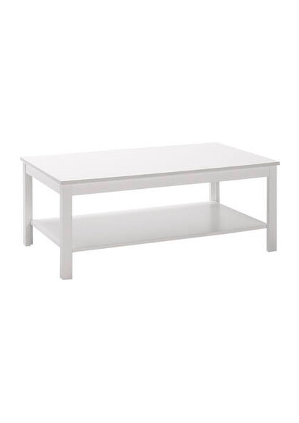 Rustik Dikdörtgen Orta Sehpa-Mat Beyaz 103X40X60 cm (Gxyxd) fırsatları