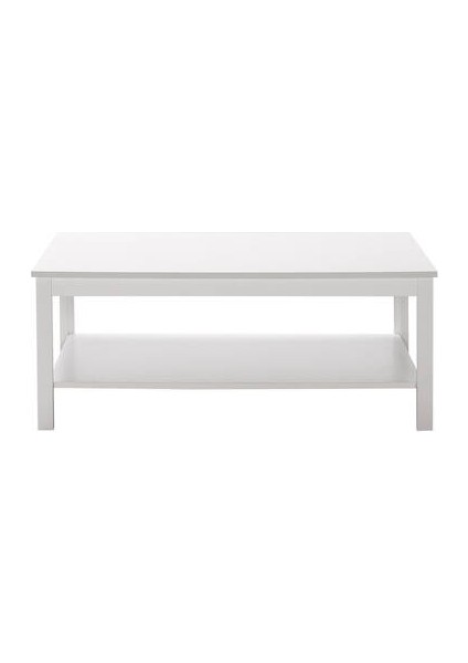 Rustik Dikdörtgen Orta Sehpa-Mat Beyaz 103X40X60 cm (Gxyxd) indirimleri