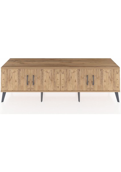 Hyperion Tv Ünitesi 2 Raflı 4 Kapaklı 176X44X51 Çam-Çam/antrasit