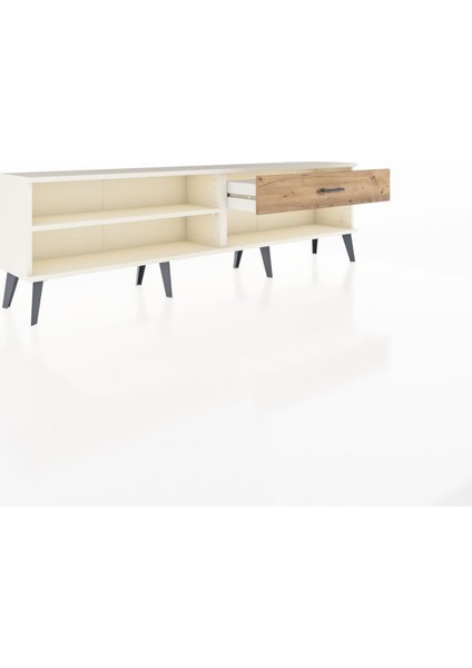 Arges Tv Ünitesi Tek Raflı Tek Çekmeceli 176X30X51 Aytaşı-Aytaşı/çam indirimleri