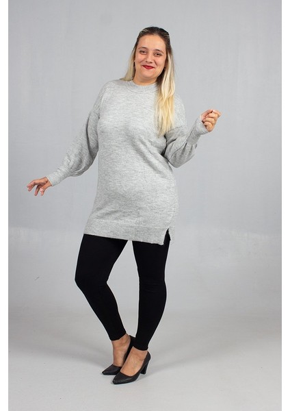 Gri Yumoş Triko Tunik Rahat Yumuşak Dokulu ve Şık Görünüm modelleri