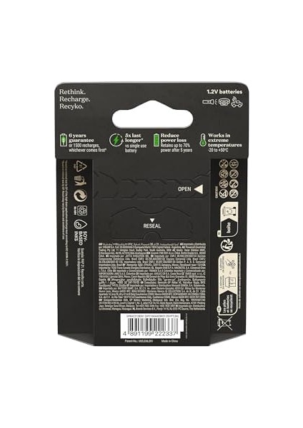 Batteries Recyko Pro Aa Kalem Ni-Mh Şarjlı Pil, 1.2 Volt, 6'lı Kart fiyatları