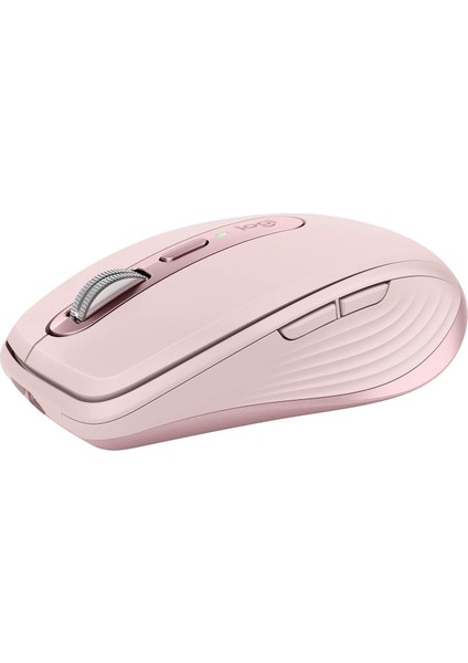 Mx Anywhere 3 Kablosuz Mouse, 4.000 Dpı Sensör ile Tüm Yüzeylerde Kullanım, Magspeed Elektromanyetik Kaydırma Özelliği, Tam Şarjda 70 Gün Pil Ömrü, Pembe