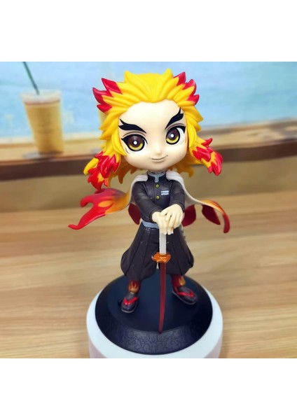 Demon Slayer Kimetsu No Yaiba Kyōjurō Rengoku Anime Karakter Figür Oyuncak Koleksiyonluk Biblo 15 cm fiyatları