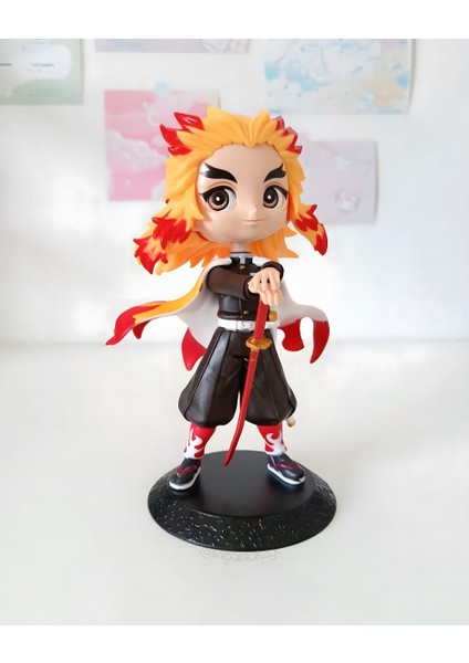 Demon Slayer Kimetsu No Yaiba Kyōjurō Rengoku Anime Karakter Figür Oyuncak Koleksiyonluk Biblo 15 cm fırsatları