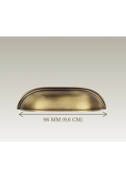 Tas Midye Çanak 96MM Antik Sarı Dolap Çekmece Vestiyer Mobilya Kulpu Metal Kulp ( 5 Adet ) fiyatları