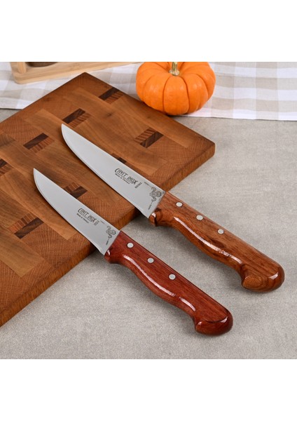 Gül Ağacı Saplı 4’lü Et Bıçağı Seti modelleri