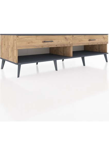 Kronos Tv Ünitesi 2 Çekmeceli 176X59X51 Çam-Antrasit/çam fiyatları