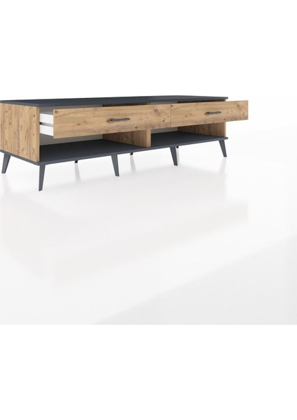 Kronos Tv Ünitesi 2 Çekmeceli 176X59X51 Çam-Antrasit/çam indirimleri