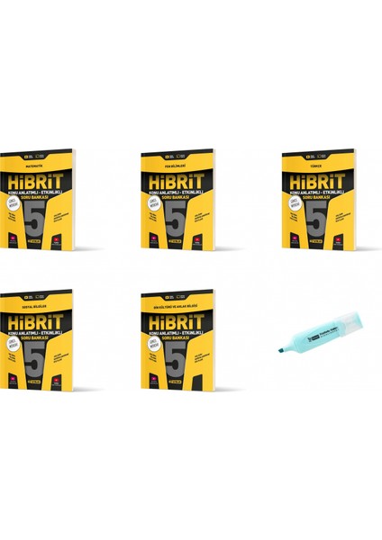 5.sınıf Hibrit Mat Fen Türkçe Sosyal Din Konu Anlatımlı Etkinlikli Sb (Yeni Müfredat)