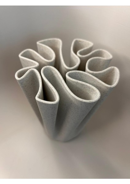 Ix Wavy Vase - Modern Dalga Formlu Dekoratif Vazo