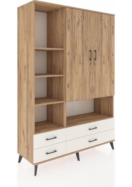 Hyperion Dolap 8 Raflı 4 Çekmeceli 2 Kapaklı 132X44X195 Çam-Çam/aytaşı fiyatları