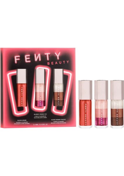 Glossy Posse Vııı - 3'lü Lip Gloss Seti 9 ml + 9 ml + 9 ml
