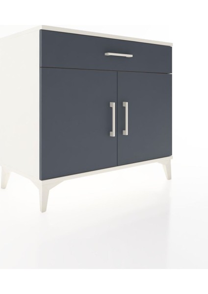 Hyperion Şifonyer Tek Çekmeceli 2 Kapaklı 88X44X80 Aytaşı-Antrasit fiyatları