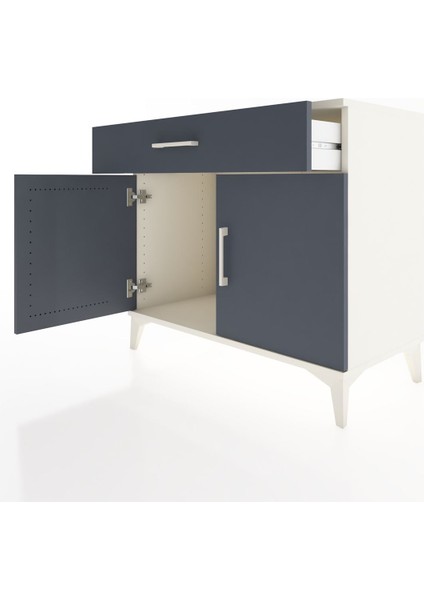 Hyperion Şifonyer Tek Çekmeceli 2 Kapaklı 88X44X80 Aytaşı-Antrasit fırsatları