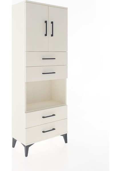 Arges Dolap 3 Raflı 4 Çekmeceli 2 Kapaklı 60X30X163 Aytaşı-Aytaşı fiyatları