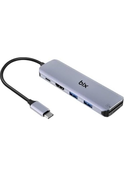 Bix BX09HB Type-C To 2*usb 3.0 4K HDMI Pd 100W Sd ve Micro Sd Kart Okuyucu Çoklayıcı Hub modelleri