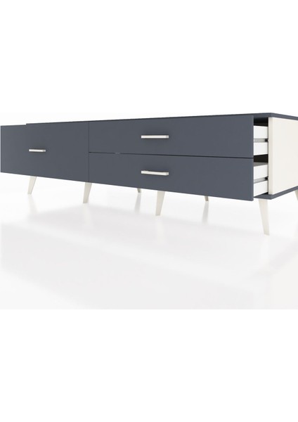 Kronos Tv Ünitesi 3 Çekmeceli 176X59X51 Aytaşı-Antrasit/antrasit fırsatları