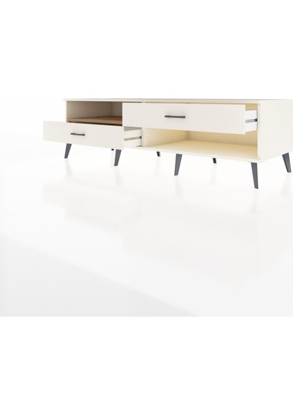 Kronos Tv Ünitesi Tek Raflı 2 Çekmeceli 176X59X51 Aytaşı-Çam/aytaşı modelleri