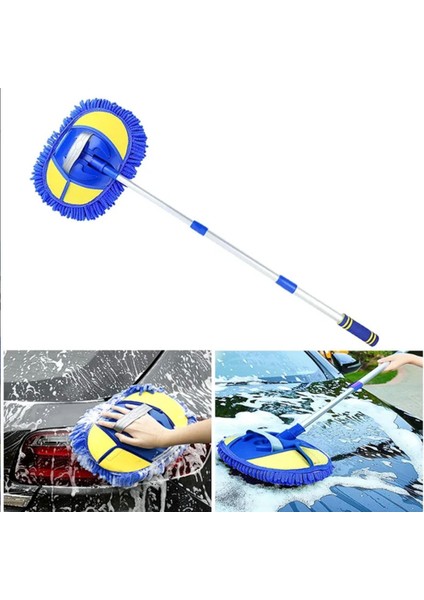Mikrofiber teleskopik araba yıkama fırçası uzayabilir çizmeyen özel mikrofiber kumaş fiyatları