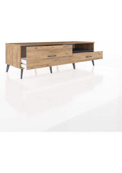 Kronos Tv Ünitesi Tek Raflı 2 Çekmeceli 176X59X51 Çam-Antrasit/çam indirimleri
