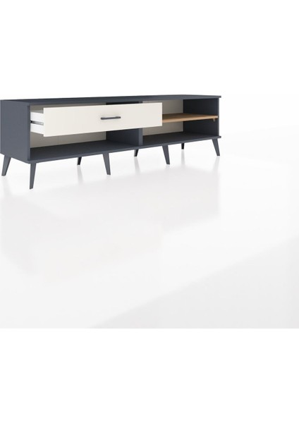Hyperion Tv Ünitesi Tek Raflı Tek Çekmeceli 176X44X51 Antrasit-Çam/aytaşı indirimleri