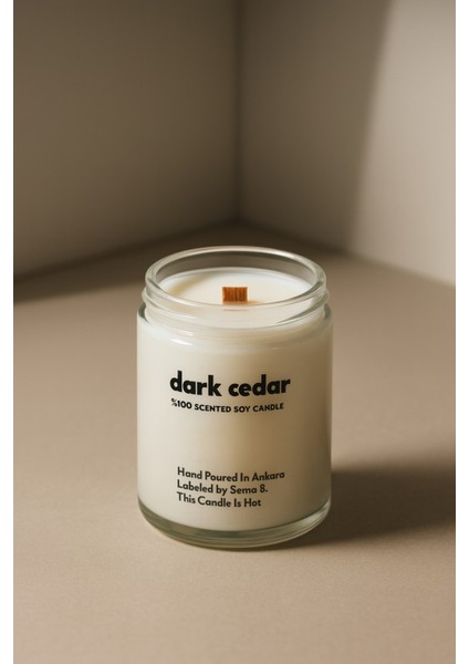 : Dark Cedar : Cam Kavanozda Kokulu %100 Soya Mum (Sedir Ağacı, Sandal Ağacı, Tonka, Vetiver) modelleri