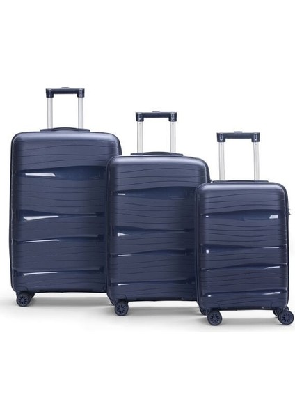 3'lü Silikon Valiz Seti Pp Kırılmaz Silikon