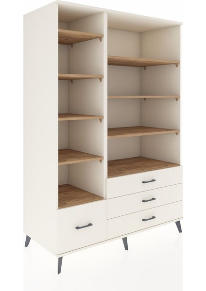 Kronos Dolap 9 Raflı 4 Çekmeceli 132X59X195 Aytaşı-Çam/aytaşı fiyatları