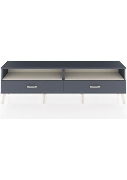 Arges Tv Ünitesi 2 Raflı 2 Çekmeceli 176X30X51 Antrasit-Aytaşı/antrasit