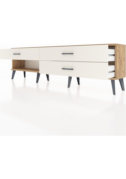 Arges Tv Ünitesi 3 Çekmeceli 176X30X51 Çam-Çam/aytaşı fırsatları