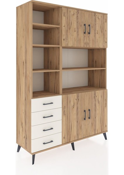 Hyperion Dolap 9 Raflı 4 Çekmeceli 4 Kapaklı 132X44X195 Çam-Çam/aytaşı fiyatları