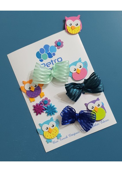 Kız Çocuk Bebek Fiyonk Hediye Doğum Günü Tül Kurdela Kelebek Toka Seti