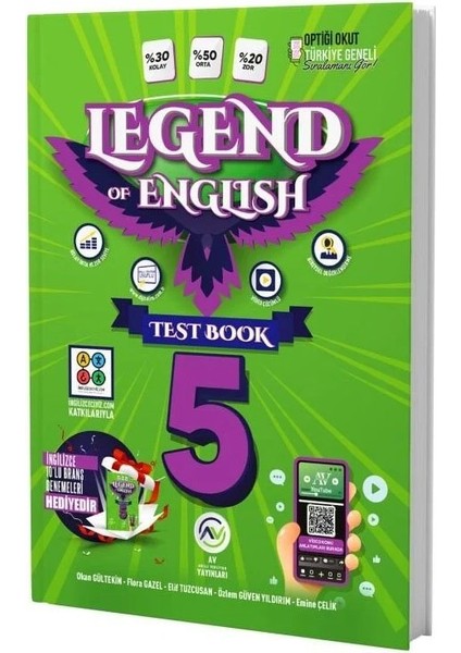 Av 2026 5. Sınıf Ingilizce Legend Of English Test Book