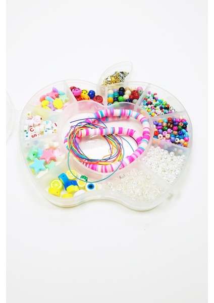 Hobi Takı Tasarım Seti Boncuk Harf Gülen Surat Temalı Klipsli Full Set fiyatları