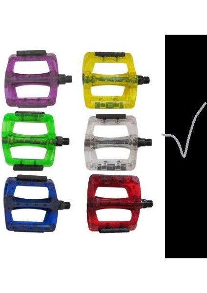 Neco WP601 Geniş Platform Pedal 110 x 100 mm 415 Gram -Şeffaf