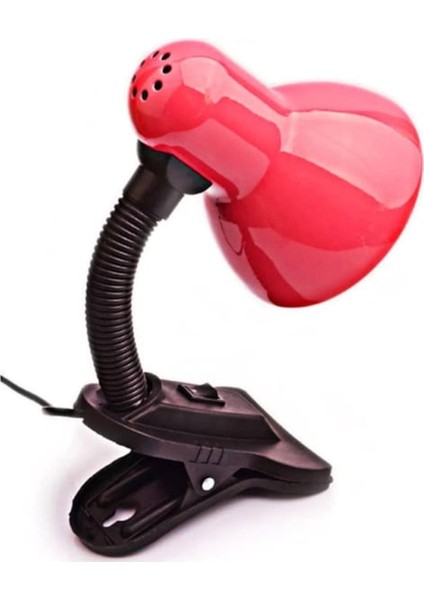 Mandallı Akrobat Masa Üstü Çalışma Gece Lambası E27 Duy LED Ampul