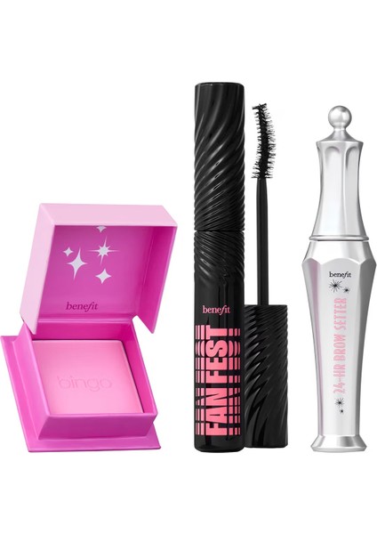 Benebingo - Maskara,kaş Sabitleyici ve Sınırlı Sayıda Allık Yılbaşı Hediye Seti 8,5 G + 7 ml + 2,5 G fırsatları