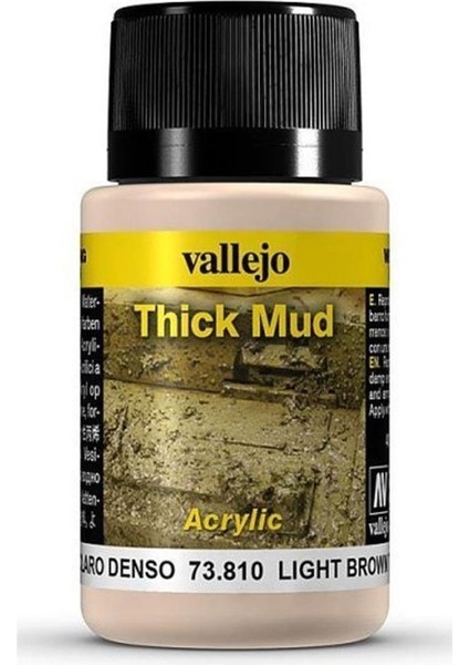 73810 40 Ml. Açık Kahverengi, Kalın Çamur Efekti Boyası