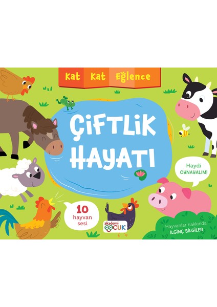Kat Kat Eğlence Çiftlik Hayatı (Sesli Kitap 10 Farklı Hayvan Sesi + Dev Boyut) fiyatları