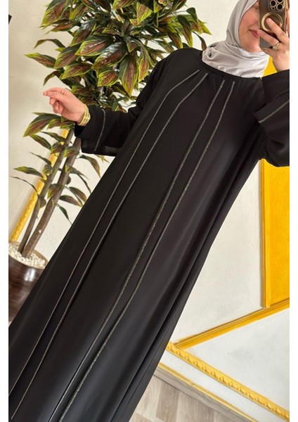 Kadın Tesettür Giyim Büyük Beden Şifon Şerit Taşlı Abiye fiyatları