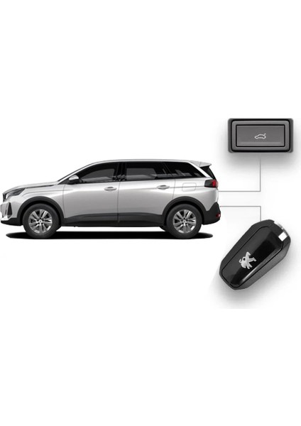 Peugeot 5008, Length 68CM 2017-2019 Elektrikli Bagaj Sistemi (Çift Motorlu)