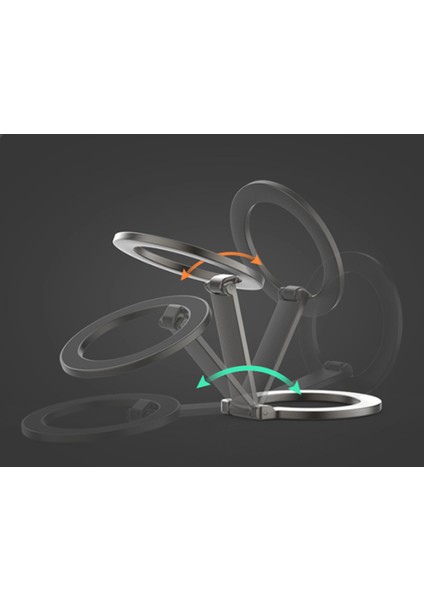 Mini Çok güçlü katlanır telefon tutucu araç masa araba yer kaplamayan magsafe tüm telefonlara uyumlu modelleri