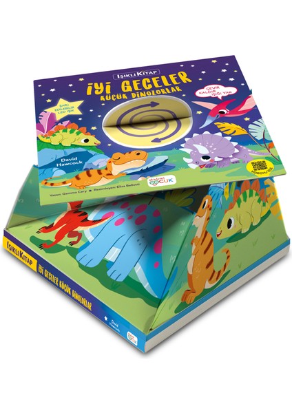 Işıklı Kitap 3 Boyutlu Pop-Up Kitap - İyi Geceler Küçük Dınozorlar (Gece Lambası + Şarj Edilebilir Led Işık) modelleri