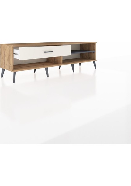 Hyperion Tv Ünitesi Tek Raflı Tek Çekmeceli 176X44X51 Çam-Antrasit/aytaşı indirimleri