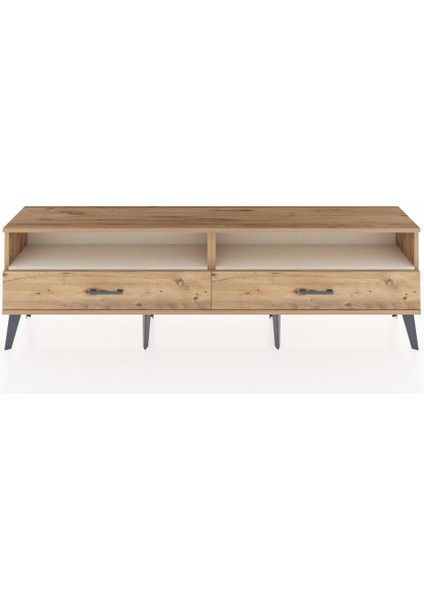 Arges Tv Ünitesi 2 Raflı 2 Çekmeceli 176X30X51 Çam-Aytaşı/çam