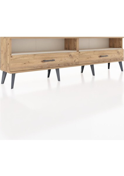 Arges Tv Ünitesi 2 Raflı 2 Çekmeceli 176X30X51 Çam-Aytaşı/çam fiyatları
